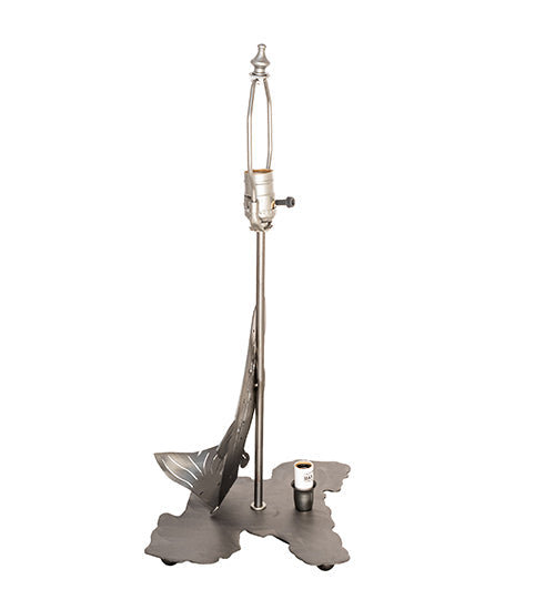 Meyda Lighting Leaping Trout 14" 2-Light Industrial Steel Table Lamp Base