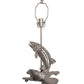 Meyda Lighting Leaping Trout 14" 2-Light Industrial Steel Table Lamp Base