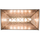 Meyda Lighting Leaping Trout 33" 6-Light Industrial Steel Island Pendant Light With Silver Mica Shade Glass