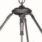Meyda Lighting Leaping Trout 36" 6-Light 3-Arm Mahogany Bronze Chandelier Hardware