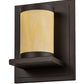Meyda Lighting Legacy House 12" Oil Rubbed Bronze Wall Sconce With Creme Carrara Idalight Shade