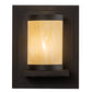 Meyda Lighting Legacy House 12" Oil Rubbed Bronze Wall Sconce With Creme Carrara Idalight Shade