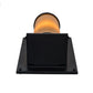 Meyda Lighting Legacy House 12" Textured Black Wall Sconce With Beige Tawnyrock Idalight Shade Glass