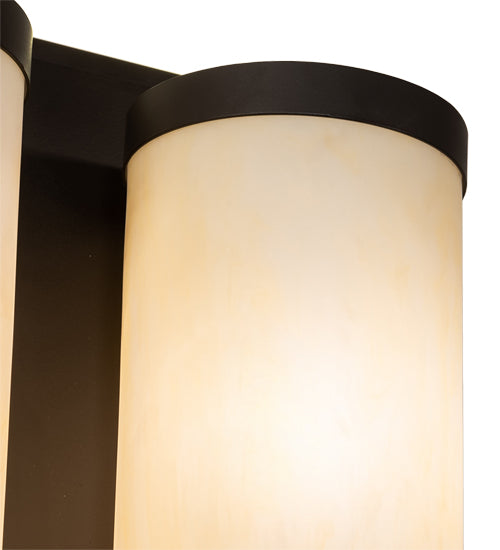 Meyda Lighting Legacy House 18" 4-Light Oil Rubbed Bronze Wall Sconce With Creme Carrara Idalight Shade