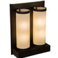 Meyda Lighting Legacy House 18" 4-Light Oil Rubbed Bronze Wall Sconce With Creme Carrara Idalight Shade