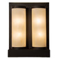 Meyda Lighting Legacy House 18" 4-Light Oil Rubbed Bronze Wall Sconce With Creme Carrara Idalight Shade