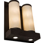 Meyda Lighting Legacy House 18" 4-Light Oil Rubbed Bronze Wall Sconce With Creme Carrara Idalight Shade
