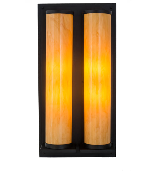Meyda Lighting Legacy House 18" 4-Light Wall Sconce With Tawnyrock Idalight Shade Glass