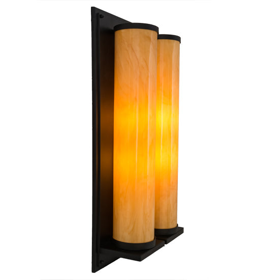 Meyda Lighting Legacy House 18" 4-Light Wall Sconce With Tawnyrock Idalight Shade Glass