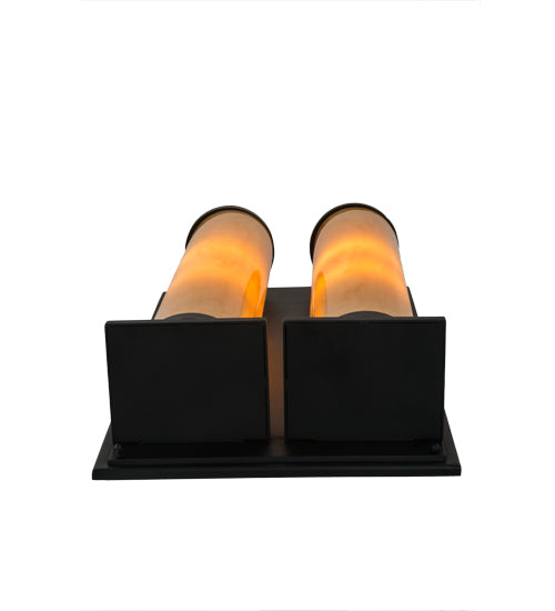 Meyda Lighting Legacy House 18" 4-Light Wall Sconce With Tawnyrock Idalight Shade Glass