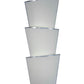 Meyda Lighting Lenox 17" LED Nickel Wall Sconce With White Eggshell Textrene Shade