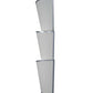 Meyda Lighting Lenox 17" LED Nickel Wall Sconce With White Eggshell Textrene Shade