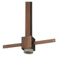 Meyda Lighting Liana 8" Brushed Copper Mini Pendant Light With Contrail Mist Idalight Shade Glass
