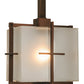 Meyda Lighting Liana 8" Brushed Copper Mini Pendant Light With Contrail Mist Idalight Shade Glass