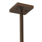 Meyda Lighting Liana 8" Brushed Copper Mini Pendant Light With Contrail Mist Idalight Shade Glass