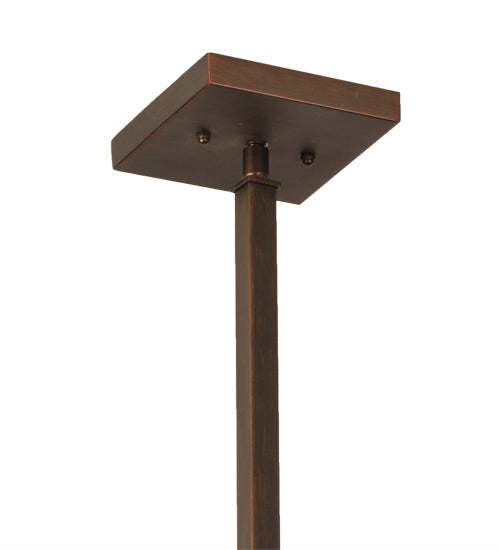 Meyda Lighting Liana 8" Brushed Copper Mini Pendant Light With Contrail Mist Idalight Shade Glass