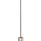 Meyda Lighting Liana 8" Brushed Copper Mini Pendant Light With Contrail Mist Idalight Shade Glass