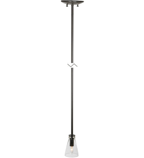 Meyda Lighting Libation 156814 5" Timeless Bronze Mini Pendant Light With Clear Shade Glass