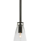 Meyda Lighting Libation 156814 5" Timeless Bronze Mini Pendant Light With Clear Shade Glass