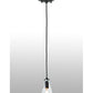 Meyda Lighting Libation 5" Textured Black Mini Pendant Light With Clear Shade Glass
