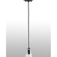 Meyda Lighting Libation 5" Textured Black Mini Pendant Light With Clear Shade Glass