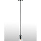 Meyda Lighting Libation 5" Textured Black Mini Pendant Light With Clear Shade Glass