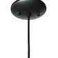 Meyda Lighting Libation 5" Textured Black Mini Pendant Light With Clear Shade Glass