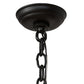 Meyda Lighting Liesel 36" 6-Light Blackwash Chandelier With Ivory Faux Candlelight