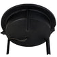 Meyda Lighting Lighthouse 15" 3-Light Textured Black Outdoor Pier Mount Light With White Shade Glass