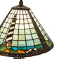 Meyda Lighting Lighthouse 23" 2-Light Bronze Table Lamp With Multi-Colored Shade Glass and Lighted Base