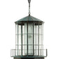 Meyda Lighting Lighthouse 29" 2-Light Verdi Lantern Pendant Light With Prismatic Clear Shade Glass