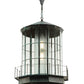 Meyda Lighting Lighthouse 29" 2-Light Verdi Lantern Pendant Light With Prismatic Clear Shade Glass