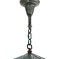 Meyda Lighting Lighthouse 29" 2-Light Verdi Lantern Pendant Light With Prismatic Clear Shade Glass