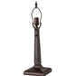 Meyda Lighting Lighthouse Bay 21" Craftsman Brown On Brass Table Lamp With Multi-Colored Shade Glass
