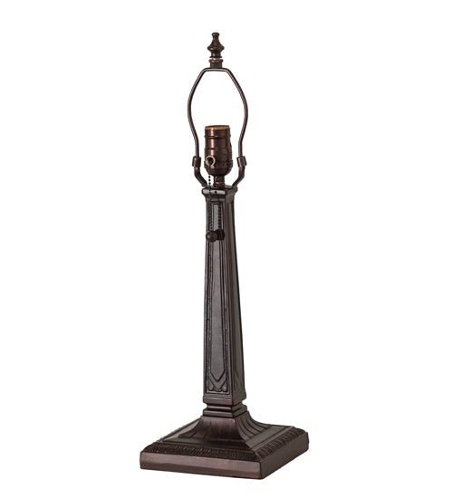 Meyda Lighting Lighthouse Bay 21" Craftsman Brown On Brass Table Lamp With Multi-Colored Shade Glass