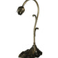 Meyda Lighting Lily 15" Antique Brass Gooseneck Table Lamp Base