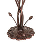 Meyda Lighting Lily 16" 5-Light Mahogany Bronze Gooseneck Table Lamp Base