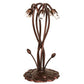Meyda Lighting Lily 16" 5-Light Mahogany Bronze Gooseneck Table Lamp Base