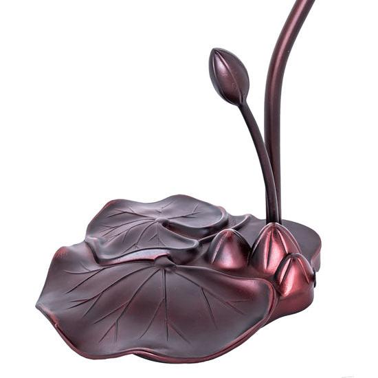 Meyda Lighting Lily 16" Mahogany Bronze Gooseneck Table Lamp Base