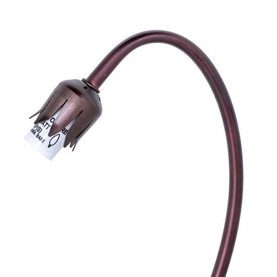 Meyda Lighting Lily 16" Mahogany Bronze Gooseneck Table Lamp Base