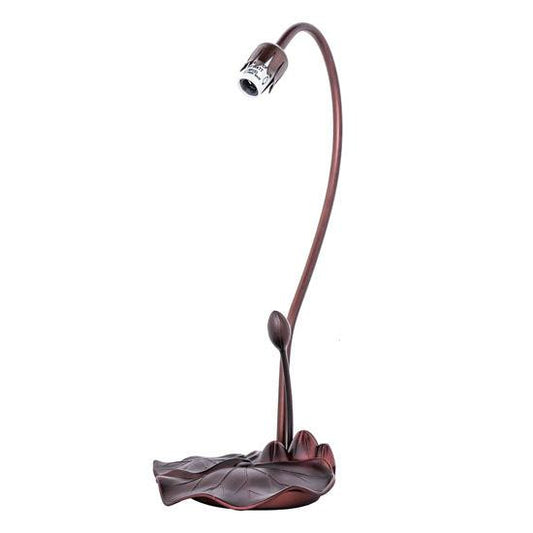 Meyda Lighting Lily 16" Mahogany Bronze Gooseneck Table Lamp Base