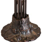 Meyda Lighting Lily 24" 10-Light Mahogany Bronze Table Lamp Base