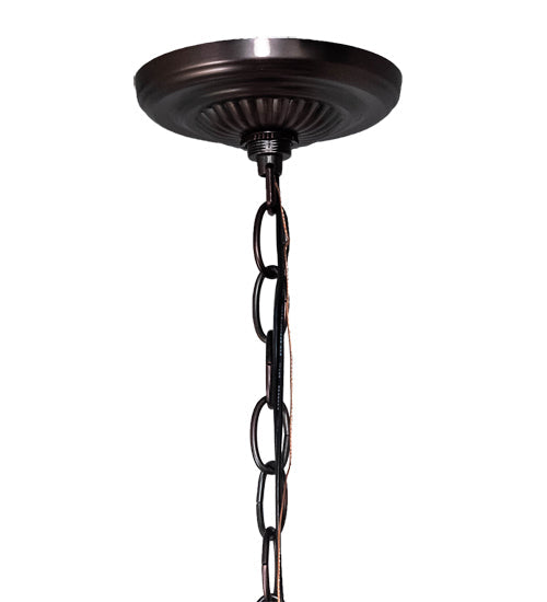 Meyda Lighting Lily 24" 7-Light Mahogany Bronze Chandelier Hardware