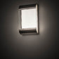 Meyda Lighting Limoux 9" LED Polished Nickel Wall Sconce With Clear & Frosted Clear Shade Glass