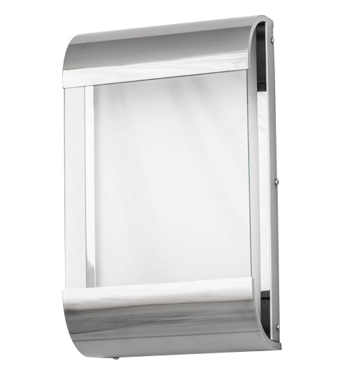 Meyda Lighting Limoux 9" LED Polished Nickel Wall Sconce With Clear & Frosted Clear Shade Glass