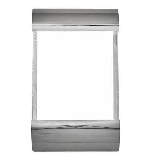 Meyda Lighting Limoux 9" LED Polished Nickel Wall Sconce With Clear & Frosted Clear Shade Glass