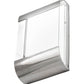 Meyda Lighting Limoux 9" LED Polished Nickel Wall Sconce With Clear & Frosted Clear Shade Glass