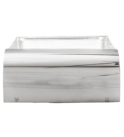 Meyda Lighting Limoux 9" LED Polished Nickel Wall Sconce With Clear & Frosted Clear Shade Glass