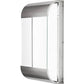 Meyda Lighting Limoux 9" LED Polished Nickel Wall Sconce With Clear & Frosted Clear Shade Glass