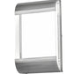 Meyda Lighting Limoux 9" LED Polished Nickel Wall Sconce With Clear & Frosted Clear Shade Glass